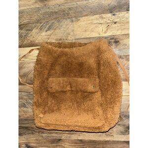Barefoot Dreams Cozychic Backpack Honey Brown One Size Drawstring